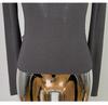 Korean Dongdaemun Slimming Sheer Bust-Enhancing Long-Sleeve Top
