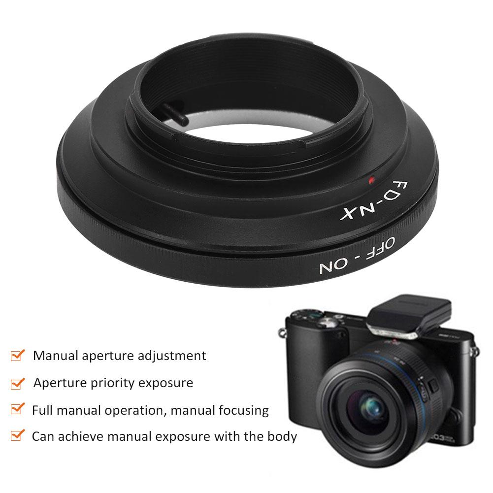 Aluminium Alloy FD NX Camera Lens Adapter Ring for Canon FD Mount Lens to for Samsung NX Cameras
