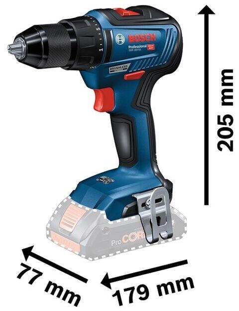 Drill-driver Bosch GSR 18 V-LI ProfessionalV (2 X 5 Ah)