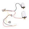 HH Pickup White Prewired HH Humbucker Pickup Set with Tone Volume Circuit for ST Electric Guitar