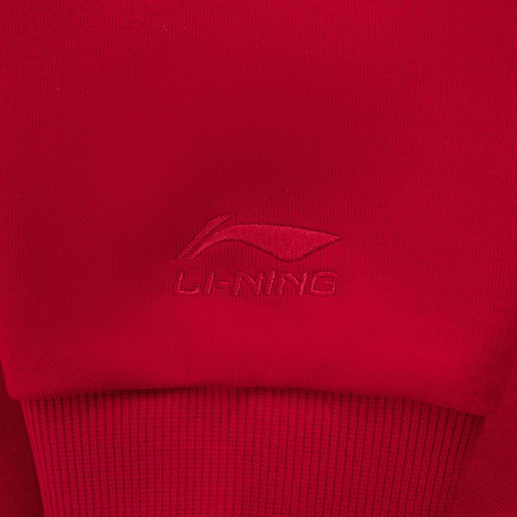 Li Ning Disney Zootopia Collaboration Round Neck Embroidered Letter Casual Sweatshirt Women Sweatshirt AWDW842-4