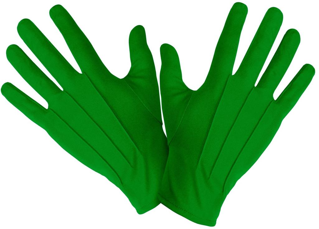 Elegant Green Short Elf Gloves