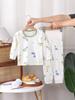 Children's Cotton Pajama Set: Sweat-Absorbing, Long-Sleeved, Waist-Protective for Boys & Girls, Perfect for Spring and Autumn