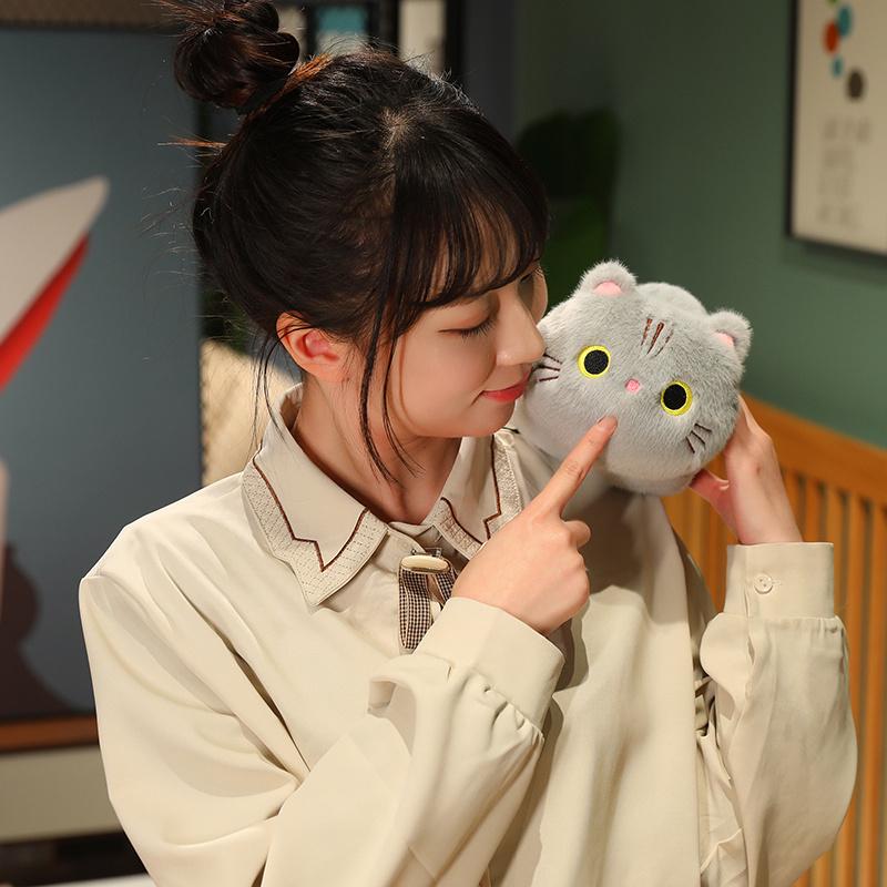 25-50CM Cartoon Kawaii Cat Stuffed Animal Plush Toy Lovely Cat Doll Children's Sleep Pillow Christmas Kawaii Decorative Gifts