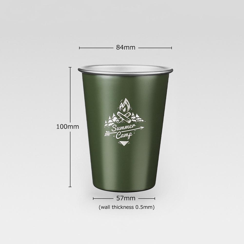Outdoor Camping Cup Stainless Steel Travel BBQ Coffee Tea Drinking Mugs for Party Wine Beer Bottle Drinkware