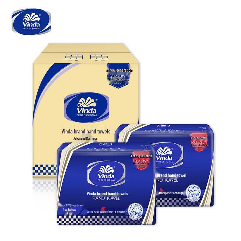Vinda Virgin Wood Pulp Single Layer Quick-Dry Hand Paper