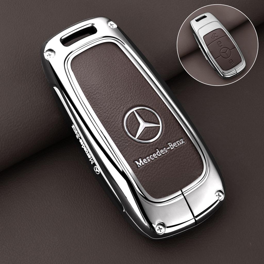 GLC GLB Zinklegierung Leder Auto Fernbedienung Schlüsselhülle Abdeckung Für Mercedes Benz A C E S G Klasse GLC CLE CLA GLB GLS W177 W205 W213 W222