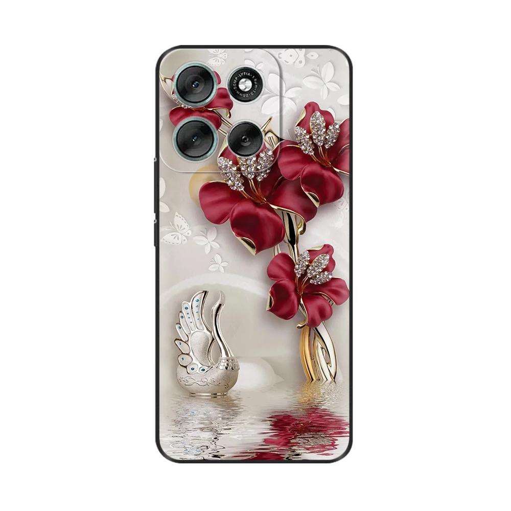 Case For Motorola G86 Case Color Painted Soft Liquid Silicone Camera Protection Phone Cover For Moto G86 XT2527-2 G 86 Fundas