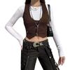 Suit Vest Women Waistcoat Sleeveless Racerback Vest Tuxedo  Unisex Style