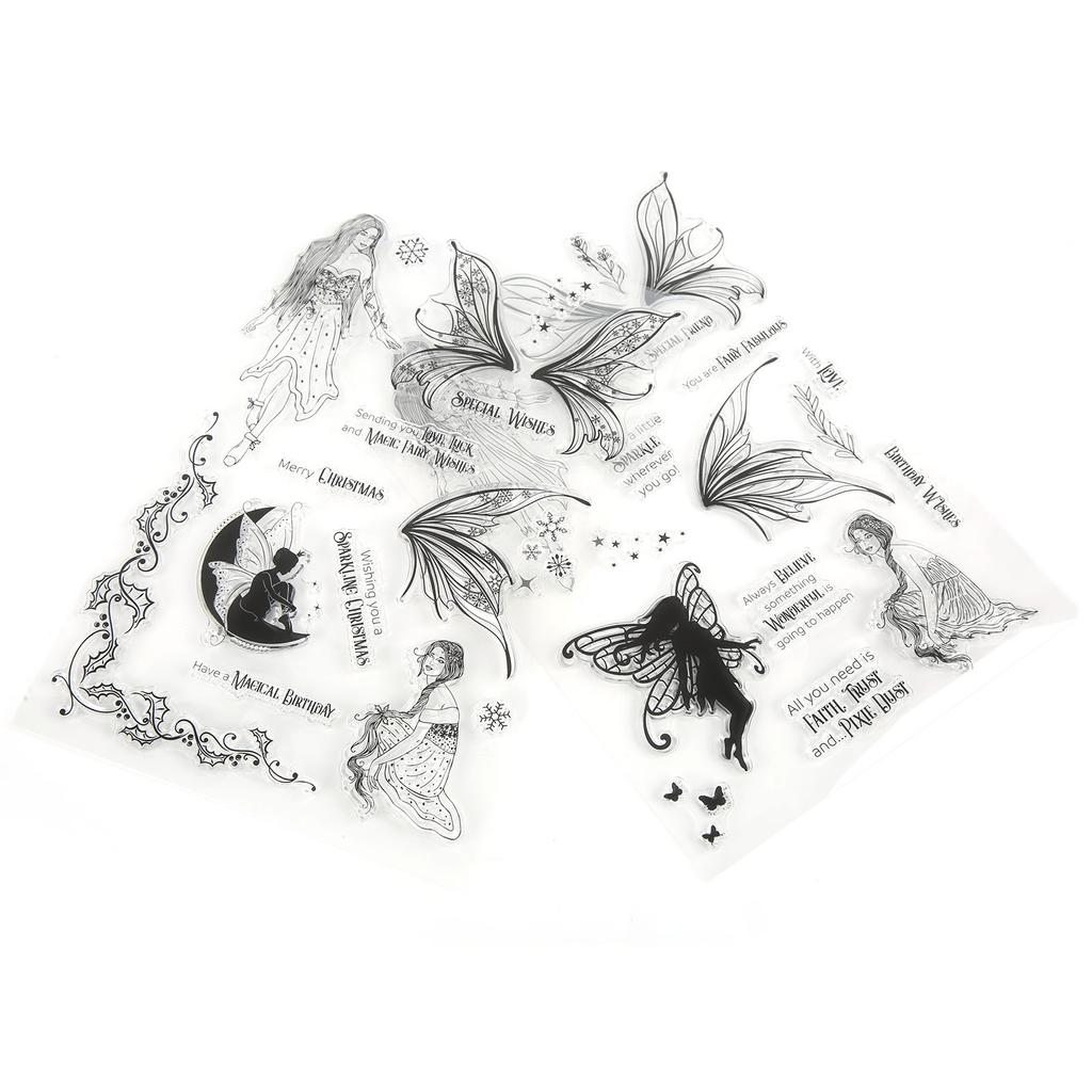 Transparente Stempel DIY Handkonto Scrapbook Klare Transparente Stempel Gummi Stempel Set Dekoration