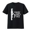 TRUST NO ONE T shirt X files Inspired Smoking Man Design Cool for Men vintage Washed Slightly Soft Stylish