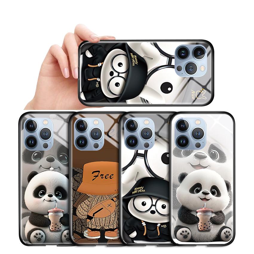 Tempered Glass Phone Case For iPhone 11 12 13 14 15 16 17 Redmi 10 12 14C Note10 Note14 Xiaomi 11Lite PocoC75 Soft Edge Shockproof Smooth Shell