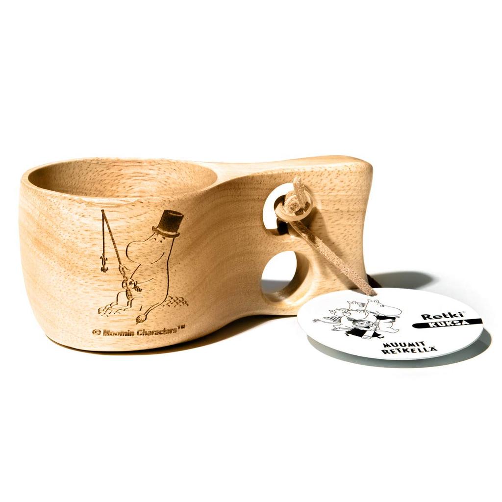 Scandinavian Finnish Moomin Kuksa by Retki, Outdoor Wooden Mug (Dad)