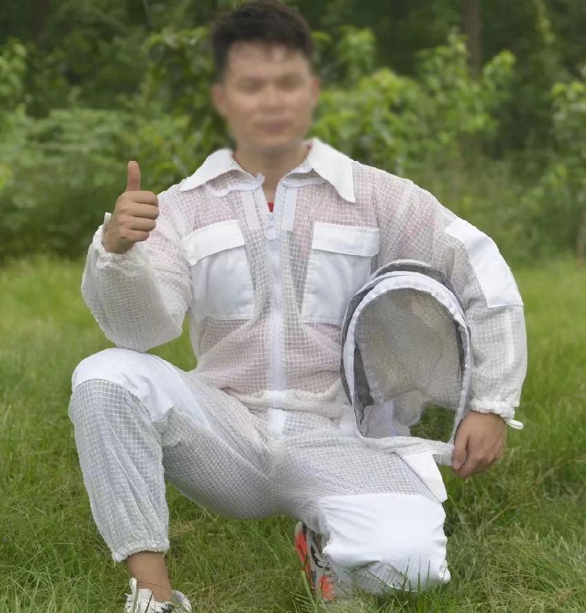 1 Set Beekeeping Suit Bee Keeper Professional Clothing Mosquito Suit Metal Zipper Bees Breathable Anti Beekeeping Clothing