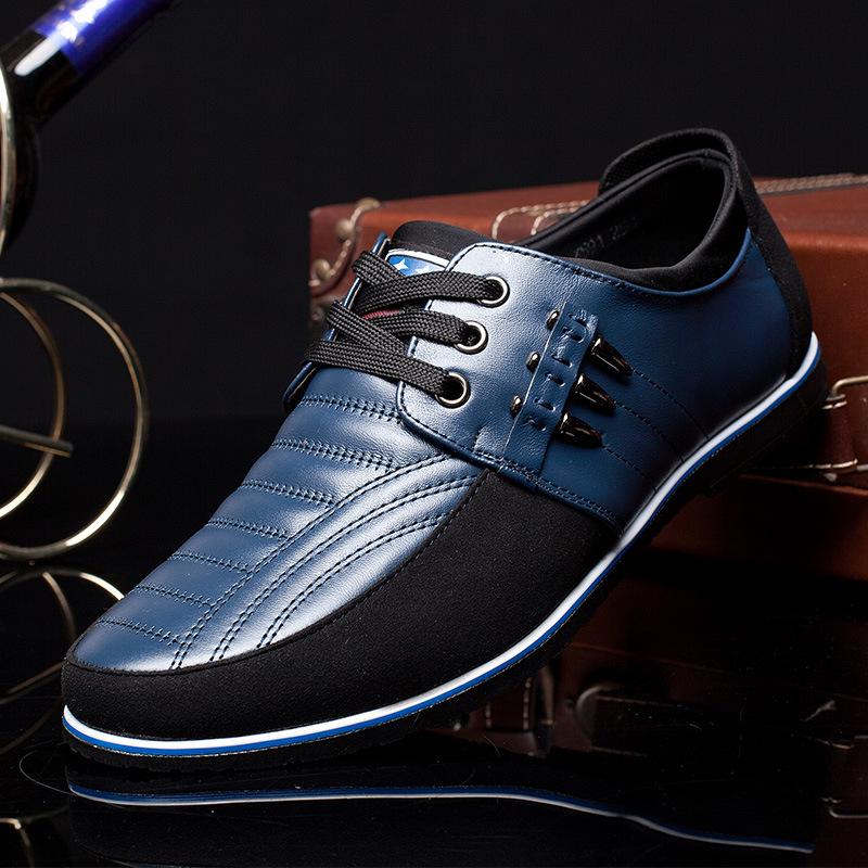 2024 Men Genuine Leather Shoes High Quality Elastic Band Fashion Design Solid Tenacity Comfortable Men's Shoes Big Sizes Yuj8