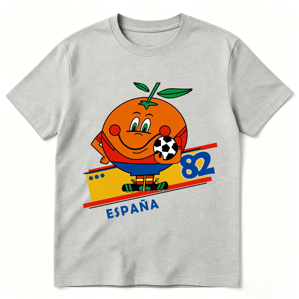 Unisexs Tshirt Naranjito Espana 82 Spain Mascot 1982 Football Funny Tshirt Unisexs Unisex Clothing Fashion Cotton Short Sleeve Top