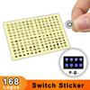 Schalter Transparenter Aufkleber Etikett Decal für Auto Marine Boot LKW Anhänger Armaturenbrett Konsole Schalterpanel Klare Aufkleber