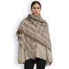 Plaid Double-Sided Shawl: European & American Style Imitation Cashmere Scarf for Autumn and Winter