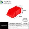 Large Wall-Mounted Plastic Screw Organizer with Compartments