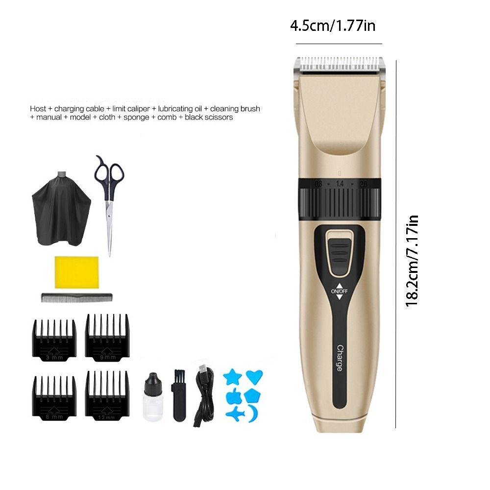 Low Noise Hair Trimmer USB Fast Charge USB Rechargeable Shaver  Beard Trimming