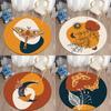 Boho Kawaii Print Pattern Round Rug Living Room Bedroom Decor Rug Picnic Mat Rug Home Decor Round Rug