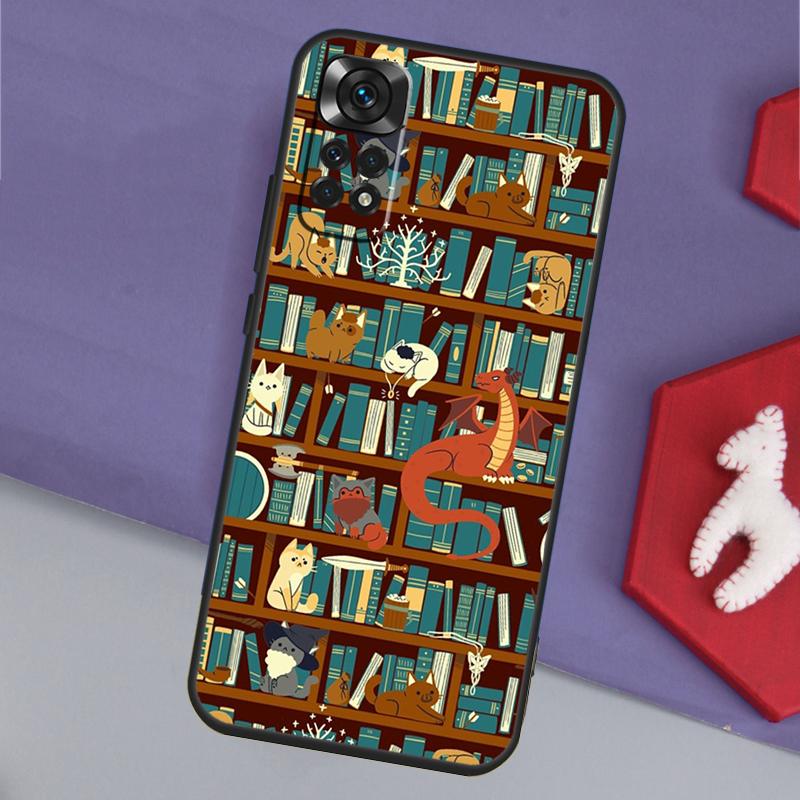 Library In Wonderland Funda For Xiaomi Redmi Note 14 13 12 11 Pro 9 10 9S 10S 11S 12S Redmi 14C 10C 12C 13C Case