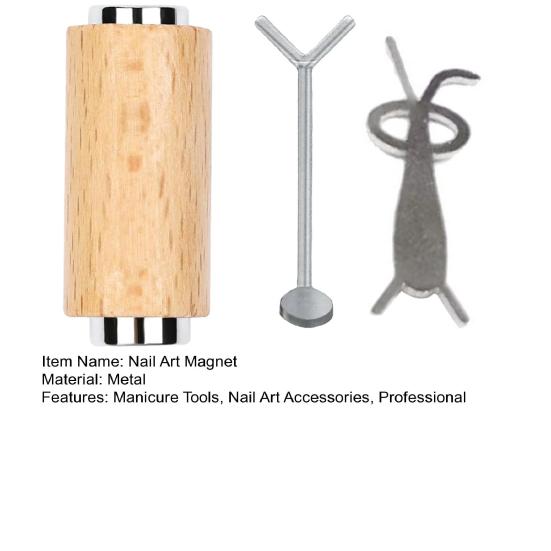 3Pcs/Set Cat Eyes Nail Magnet Gel Nail Polish Love Heat Rabbit Ear Cat Eyes Y-shaped Wire Guide Home Salon Women Cat Eyes Magnetic Manicure Art Tools