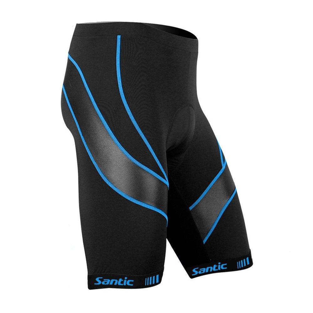 Santic Men's Cycling Pants, Racer Pants with Coolmax 3D Pad, Size S
