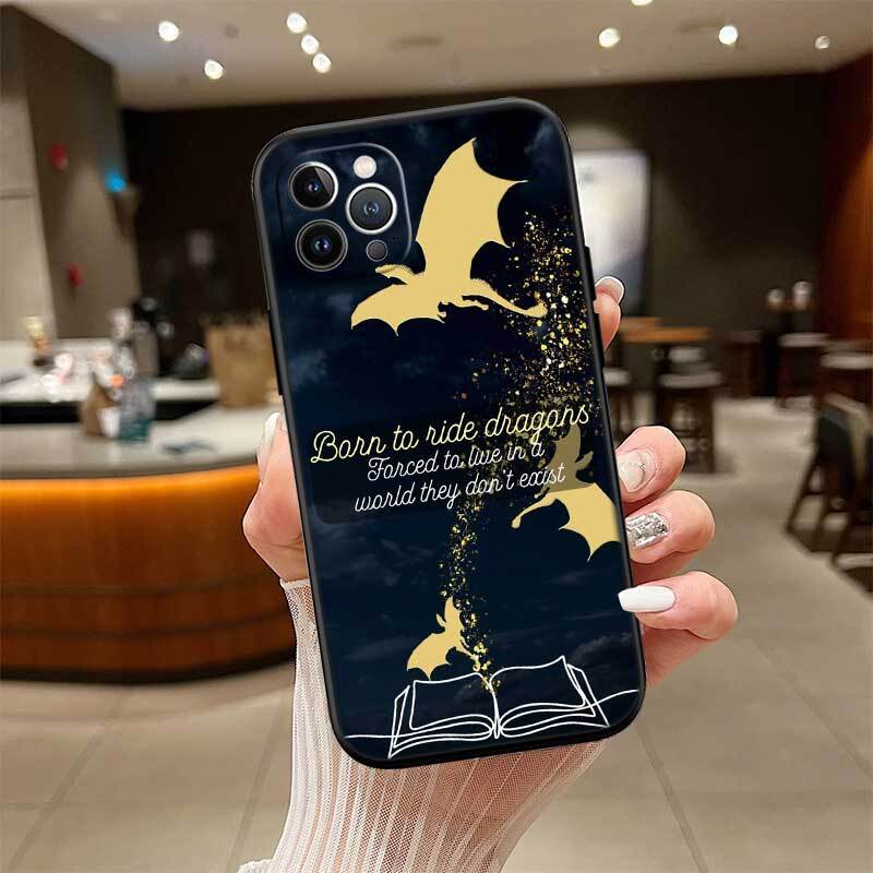 Fourth wing dragons Phone Case for Redmi Note 12 12S 12C 13 13C 13R 14 14S 14R 14C 11A 13X A3 A3X A4 A5 Pro Max Plus