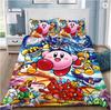 Boys Girls Kirby 3D Duvet Cover Pillowcases Single Double Queen Bedding Set Gift