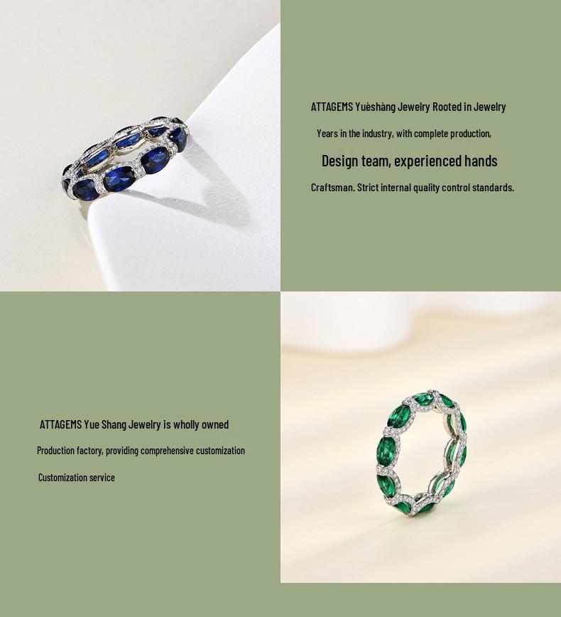 European & American S925 Sterling Silver Ring with Multicolor Gemstones, Paved Diamonds, Ruby, Green Stone & Synthetic Spinel