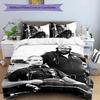 3-delige beddengoedset met patroon van Terence Hill en Bud Spencer, dekbedovertrekset bevat dekbedovertrek & kussenslopen, perfecte slaapkamerdecoratie en cadeau voor alle seizoenen