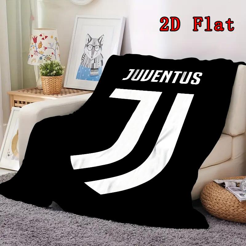 Juventus 2D Flat Pattern Flannel Blanket High Quality All Seasons Warmth and Comfort Perfect for Christmas Gifts.