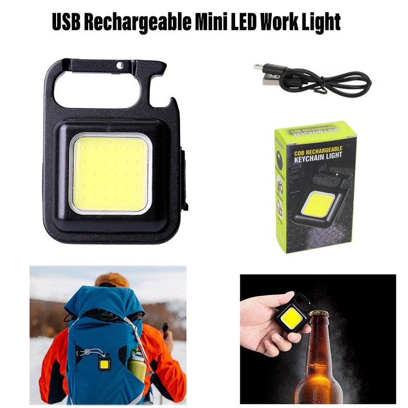 Compact Aluminum Alloy Flashlight Portable Keychain Light With Rechargeable Battery Super Bright Led Characters)