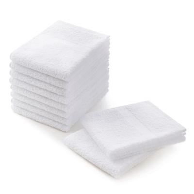 Tsubame Towel's Gentle White Face Towels, Medium-Thin, 10-Pack. From a Long-established Manufacturer Founded In 1912. Regular White Towels, Senshu Tow