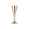 European Style Wedding Flower Vases Golden Silver Candle Holder Metal Vases  Hotel Banquet