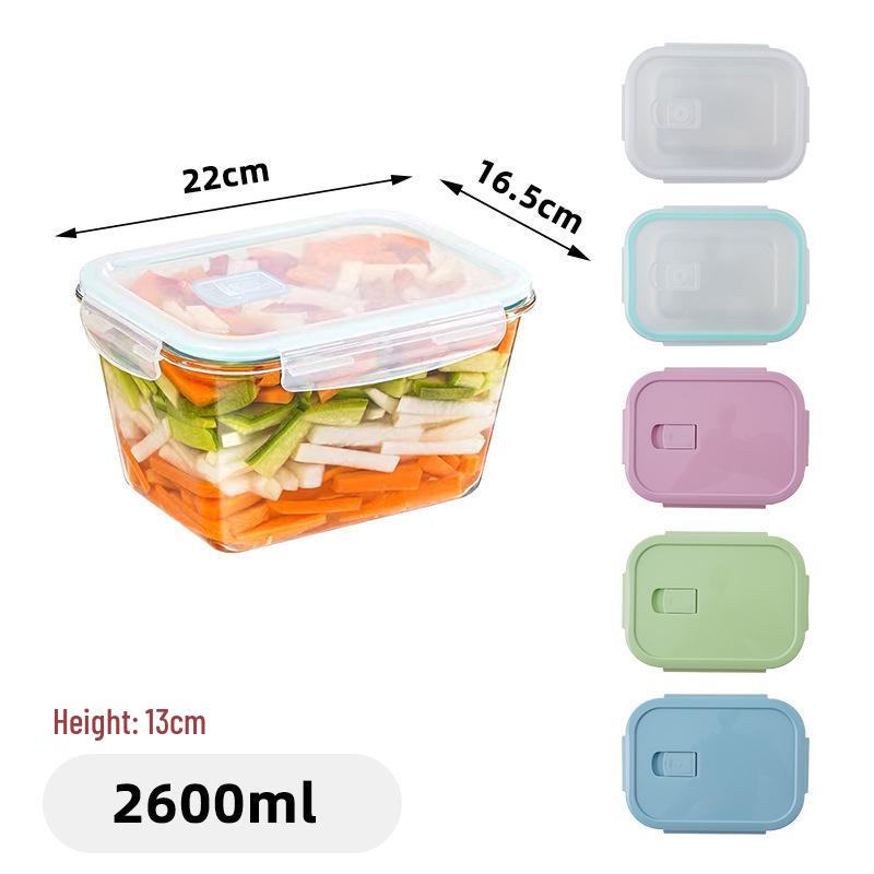 Großer, luftdichter Glas-Lebensmittelaufbewahrungsbehälter mit Deckel für Kimchi und eingelegtes Gemüse