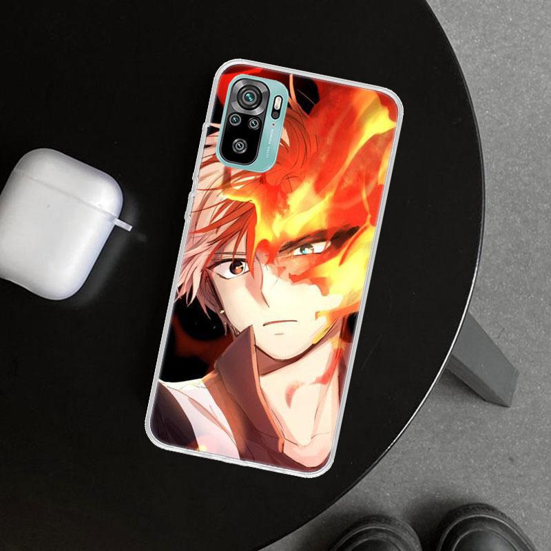 MHA Todoroki Shoto Phone Case Cover for Xiaomi Redmi Note 15 14 13 12 11 Pro Plus 14S 12S 11S 11T 11E 10S 10 Customized Fundas R