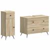 2 Piece Bathroom Cabinet Set BREDA Sonoma Oak