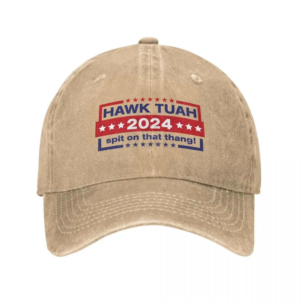 

Vintage Hawk Tuah 24 Spit On That Thang Baseball Caps Unisex Distressed Washed Cap Funny Outdoor Unstructured Soft Hats Adjustable