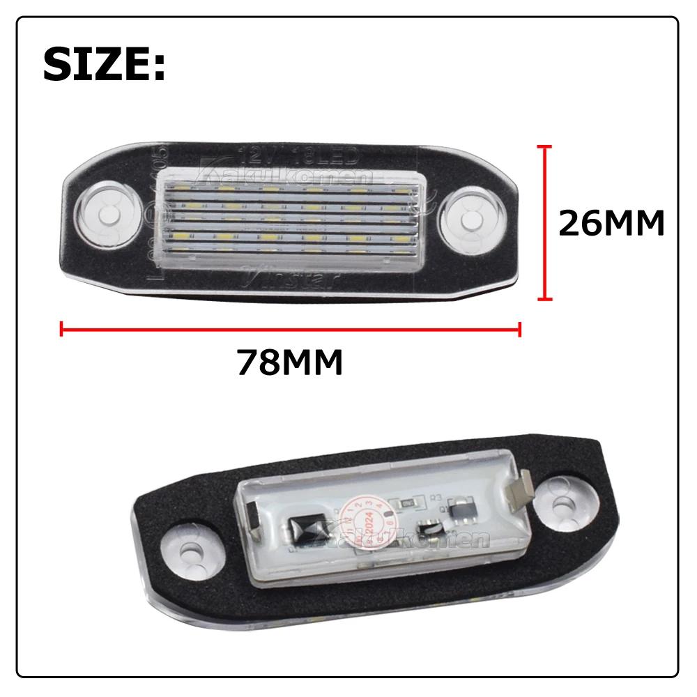 Car-Styling 12V 2 Pcs Car License Plate Number Lights LED Canbus Error Free For Volvo S80 XC90 S40 V60 XC60 S60 C70 V50 XC70 V70