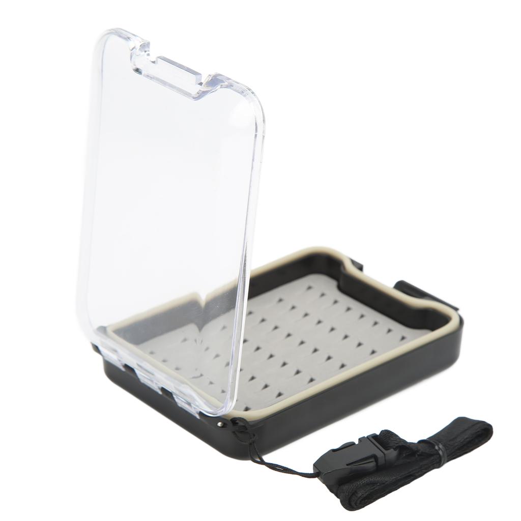 Fly Fishing Box Transparent Large Capacity Portable Waterproof Fly Fishing Lures Box Case with