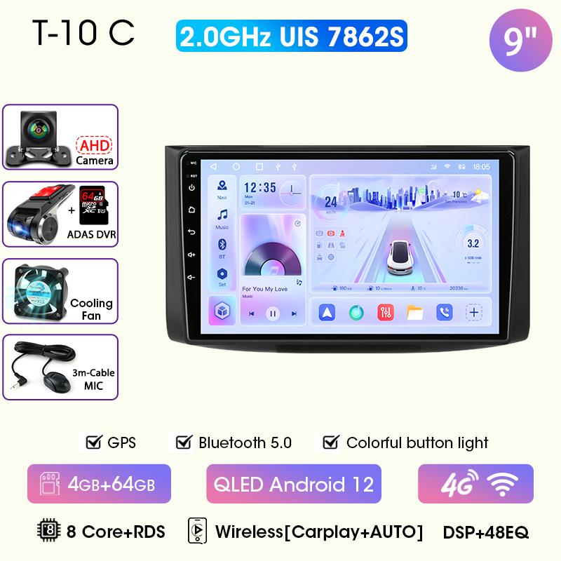 Car Radio For Chevrolet Aveo 2006 2007 2008 2009 2010 2011 2012 2din Android12 Carplay Multimidia Video Player Head Unit