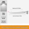 Downlight de LED Embutido Ajustável Li Shen