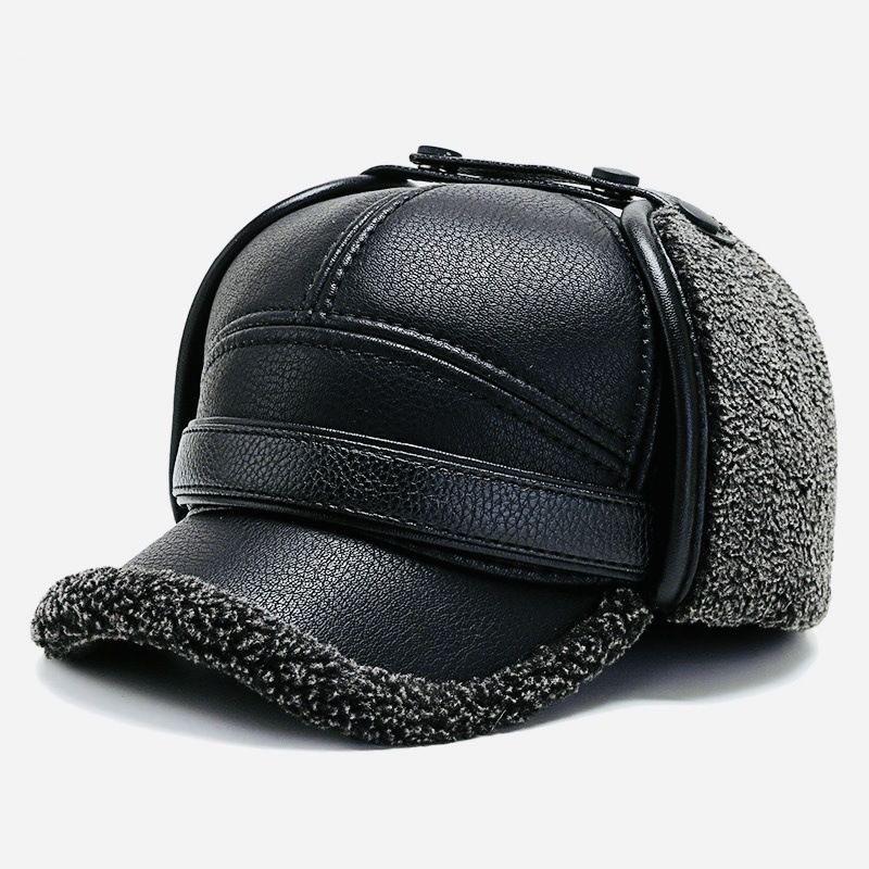 Winter Warm Duckbill Hat for Middle-aged and Elderly Men with Ear Protection