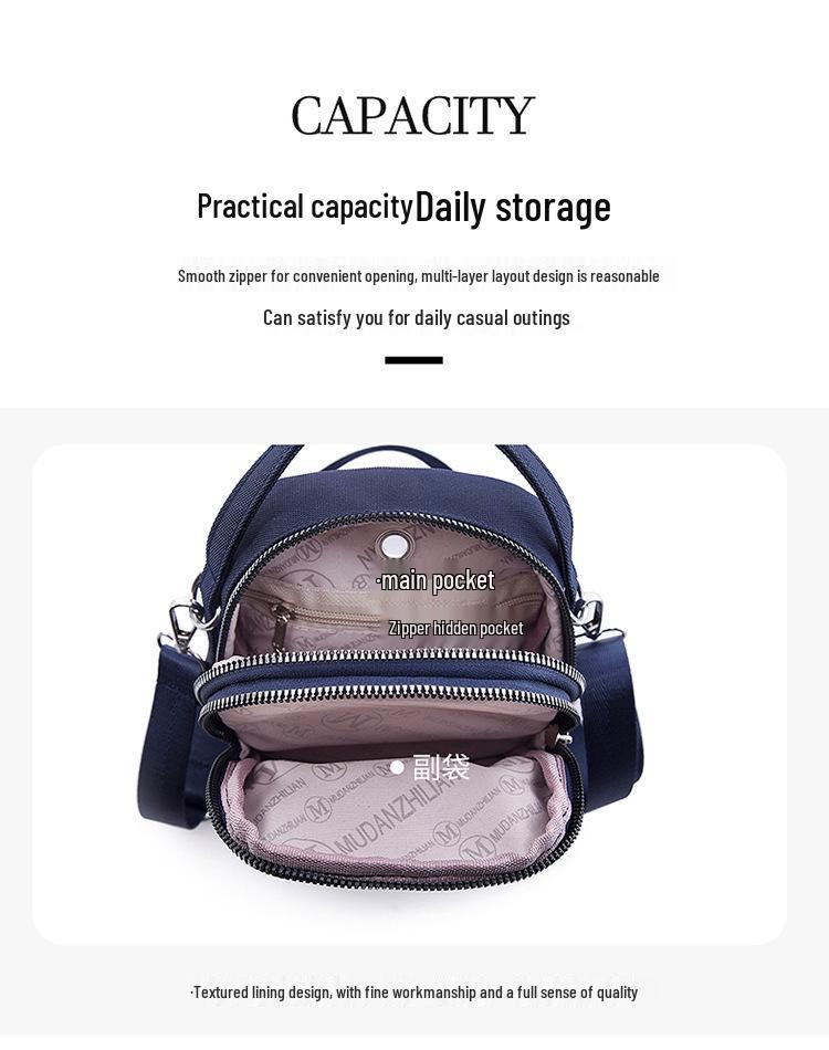 Korean Style Women's Lightweight Crossbody Cell Phone Bag - Fashionable and Versatile Casual Shoulder Bag