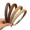 French minimalist coffee Maillard sponge hairband female Joker headband online celebrity 2025 new headband hairpin.