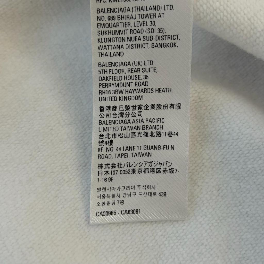 Used BALENCIAGAParker white mens