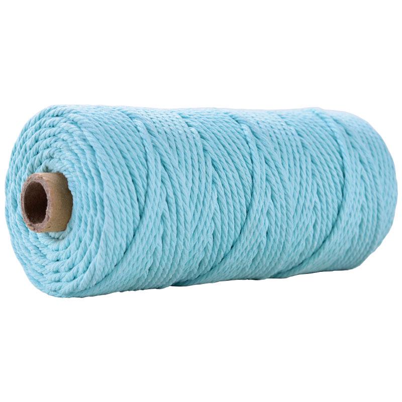 3mm Colored Cotton Rope for DIY Weaving, Tapestry, Binding, and Decorative Use