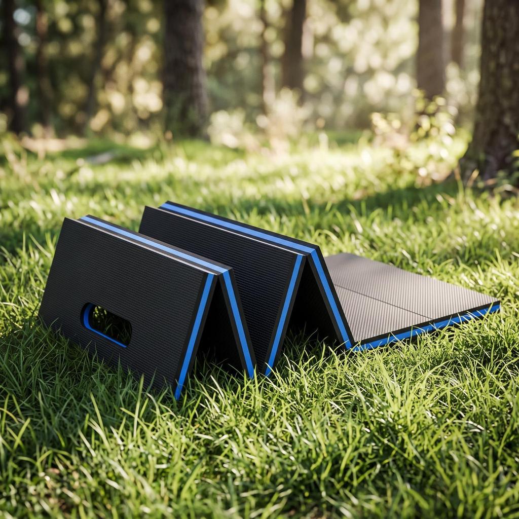 Foldable EVA Mat Lightweight Kneeling Pad with Handle Folding